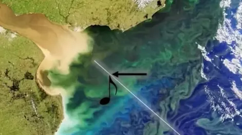 La NASA logró que se “escuche” una imagen satelital del Río de la Plata