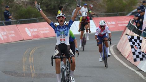 Definición. Florencia Revetria se quedó con la etapa reina de la Vuelta a San Juan que llegó hasta el departamento Sarmiento.