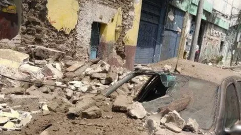 Terrible relato de un sanjuanino en México: “Esquivaba con el auto casas que se caían”
