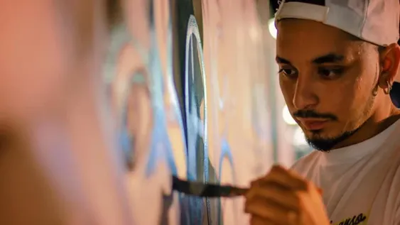 Pintar inspirado con la música