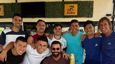 Julián Álvarez, Enzo Fernández, Lisandro Martínez y Thiago Almada coincidieron en Ibiza