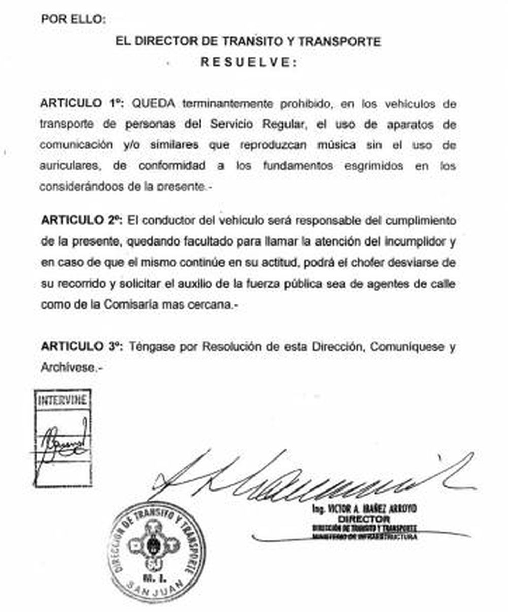 Tránsito firmó la resolución y falta la publicación en el Boletín Oficial