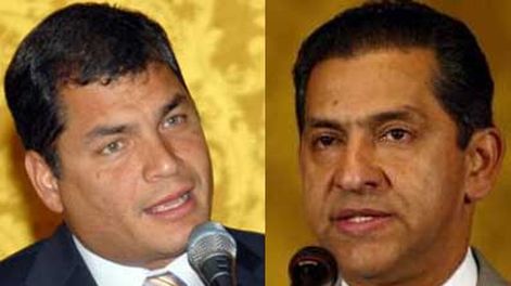 El auto en que llevaban a Correa tiene cuatro tiros de fusil