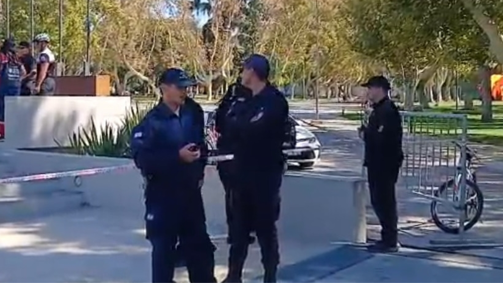 Personal de la Comisaría 4° intervino en el hecho sucitado en el Parque de Mayo.&nbsp;