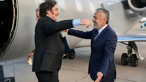 MILEI Y CORNEJO. El gobernador de Mendoza anunciará en los próximos días el acuerdo electoral con los libertarios.