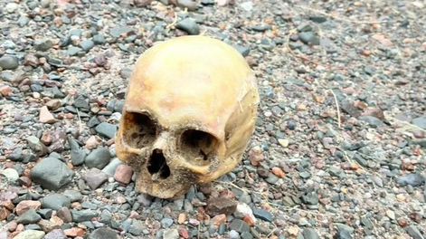 El cráneo hallado en Punta Negra pertenece a una mujer y descartan que haya muerto de forma violenta