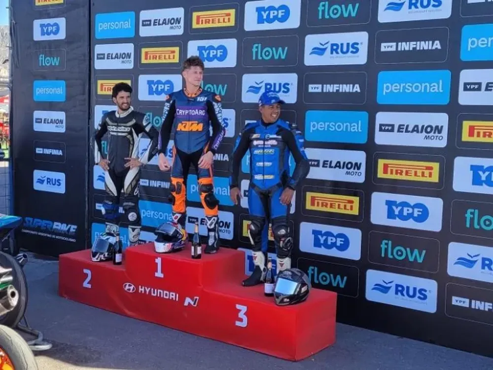 El sanjuanino Mauricio Quiroga, tercero en la categoría 300 Super Sport
