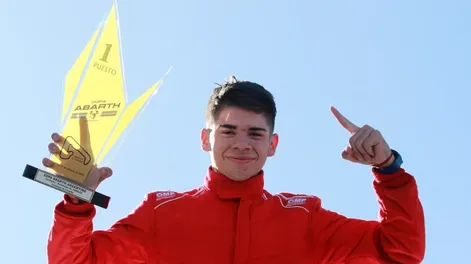 Joaquín Naranjo tuvo un estreno soñado en la Copa Abarth