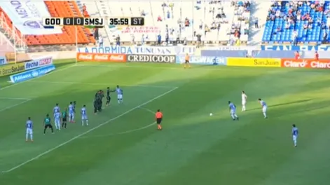 El gol de tiro libre que el “Morro” le hizo a San Martín y eligió como el más lindo de su carrera