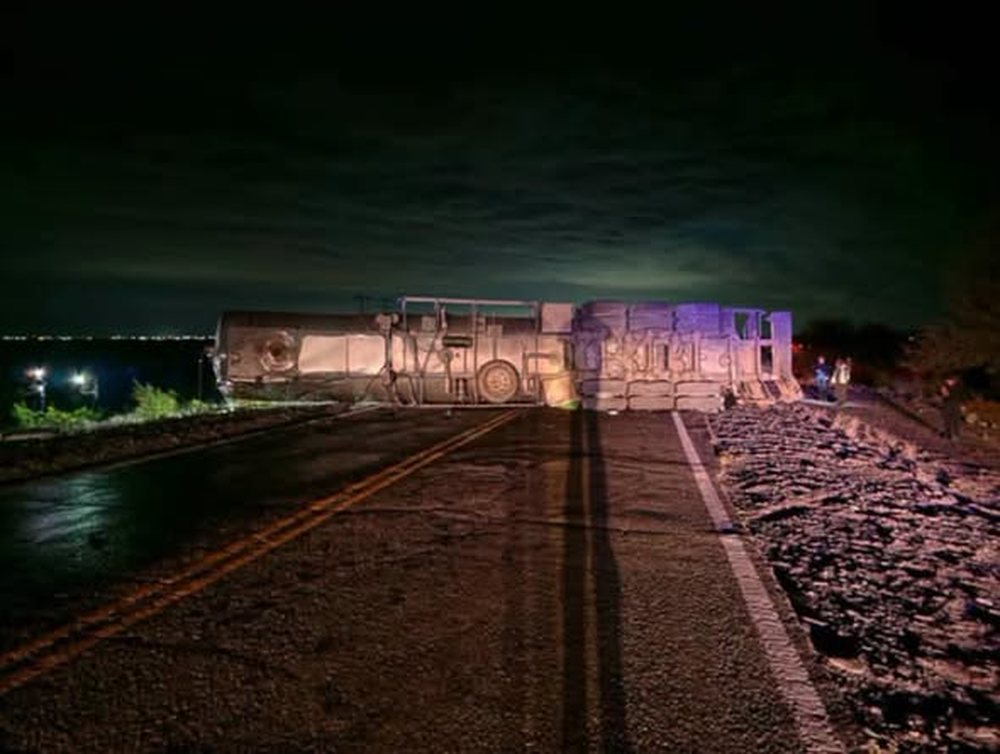 Vuelco en Ruta 141.