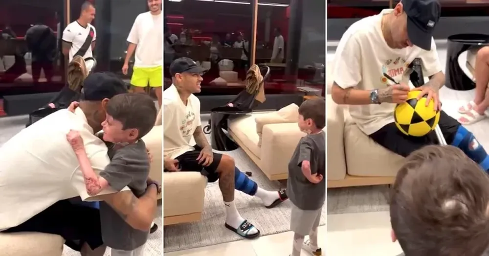 El emotivo gesto de Neymar con un niño que despertó de un coma
