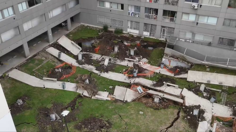 estacionamiento parque patricios derrumbe