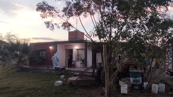 La casa donde se produjo el homicidio de José Yañez.