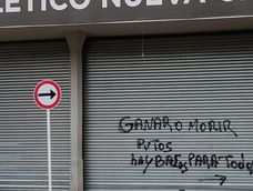 Pesado. El ambiente en Mataderos arde. Amenazas y pintadas contra el plantel marcan la previa del partido contra San Martín.