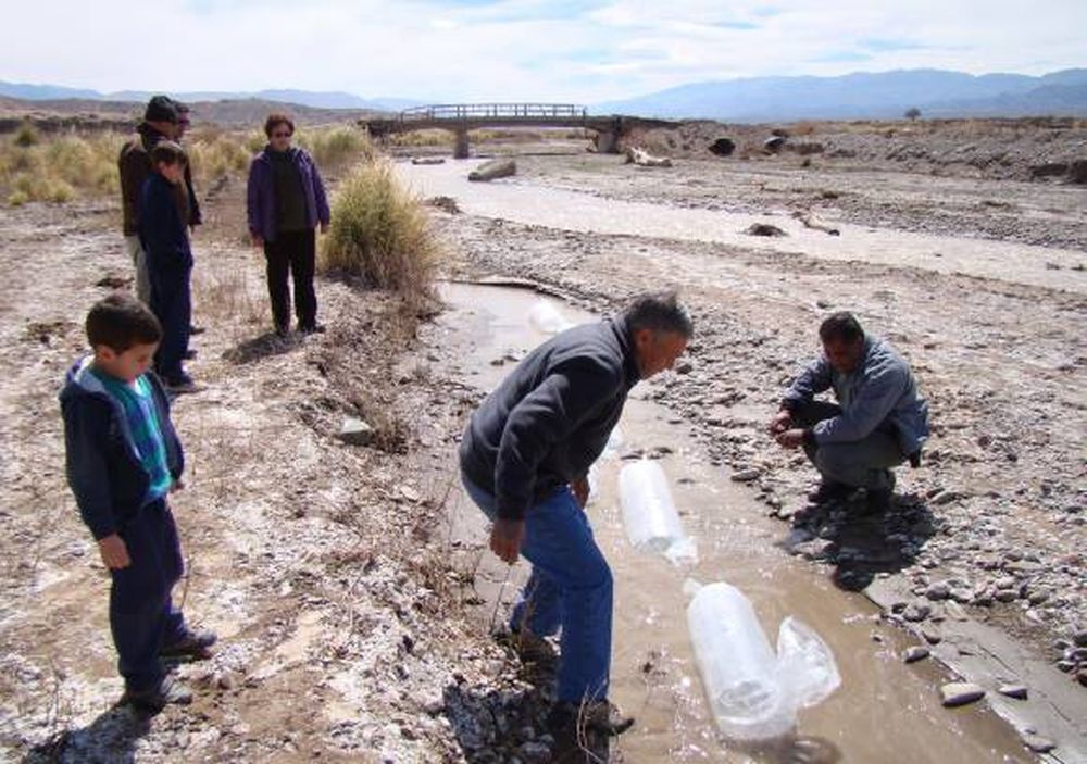 Sembraron peces para oxigenar el agua del río