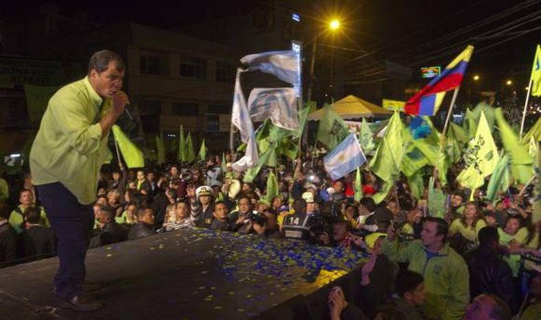 Rafael Correa busca hoy un nuevo mandato en Ecuador