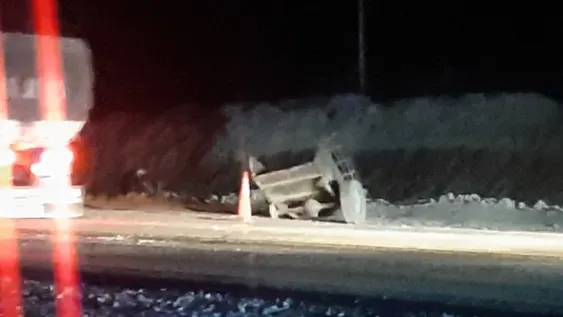 Viajaba de San Juan a Córdoba y volcó en La Rioja