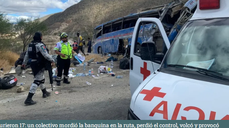 Un colectivo perdió el control, volcó y provocó una tragedia: 17 fallecidos