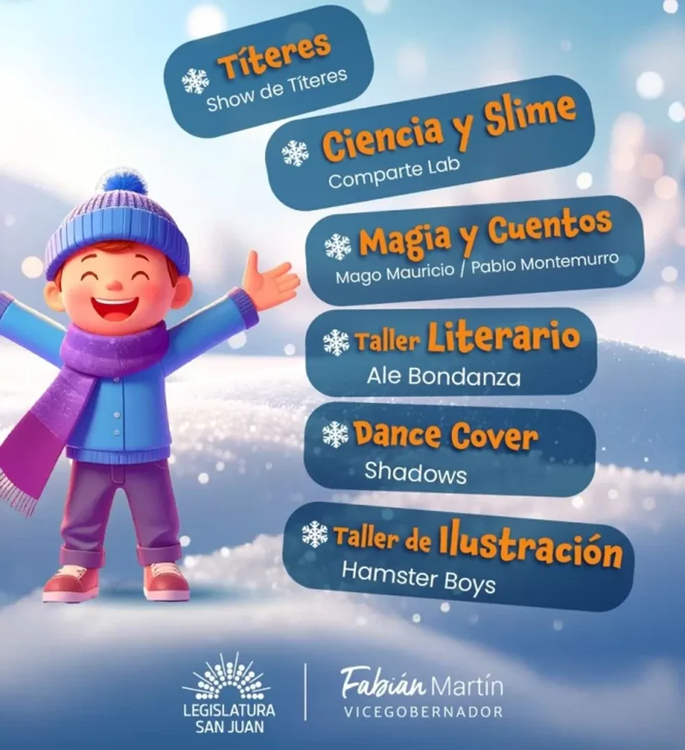 La Legislatura abre sus puertas en vacaciones de invierno, con espectáculos y talleres gratuitos para chicos