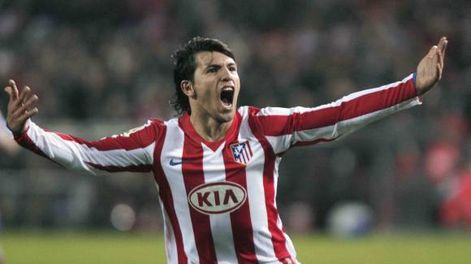 Atlético de Madrid ganó por el Kun