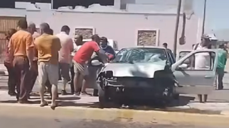 Múltiple choque en una transitada arteria de Rawson terminó con tres personas en el hospital