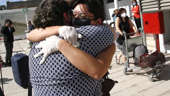 En el regreso de los vuelos hubo menos de la mitad de la capacidad ocupada