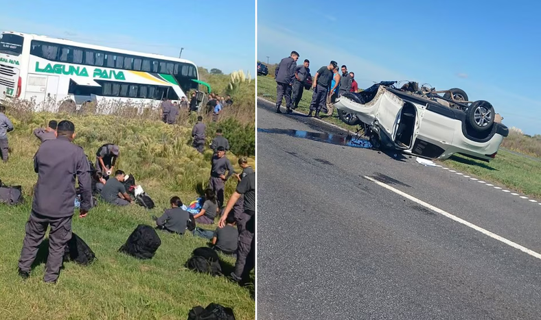 Impactante choque terminó con dos muertos y varios heridos en Ruta 14.