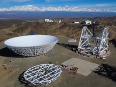 radiotelescopio cart, entre la pausa forzada y la formacion de profesionales: asi esta la gran antena en barreal