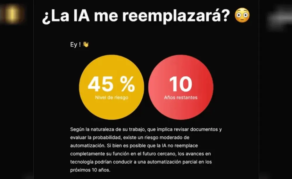 Una página web analiza tu currículum y predice el riesgo de ser sustituido por Inteligencia Artificial