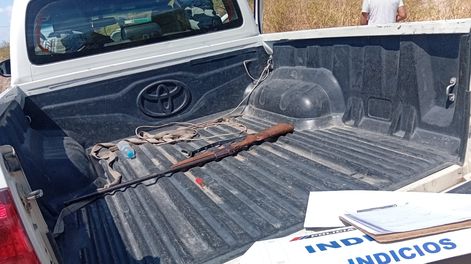 en rawson, un hombre fue detenido en la calle con una escopeta