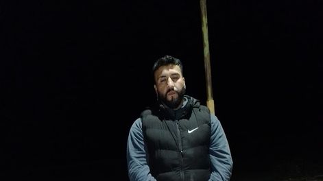 El hombre que terminó detenido en un control de Gendarmería Nacional, en Caucete.&nbsp;