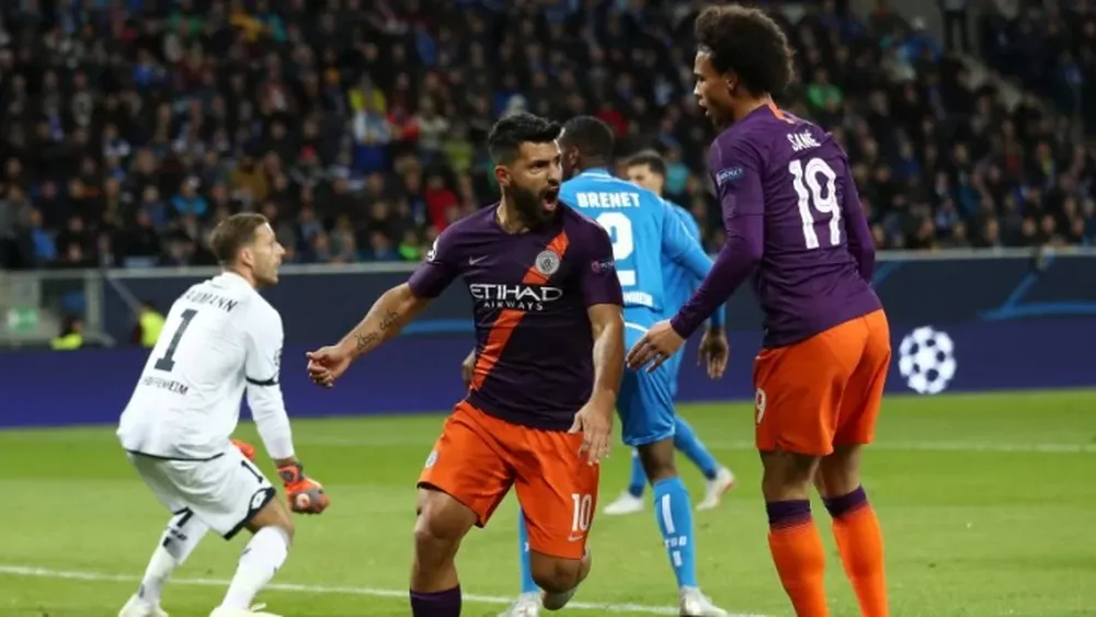 Agüero anotó un gol en la victoria del Manchester City