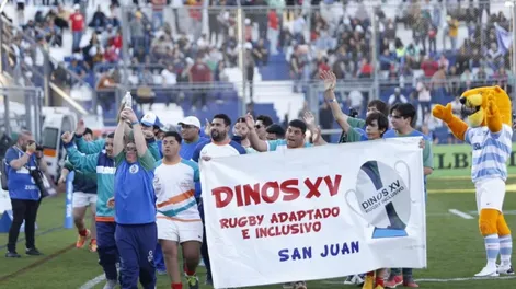 Los Dinos formaron parte del encuentro de Los Pumas en San Juan
