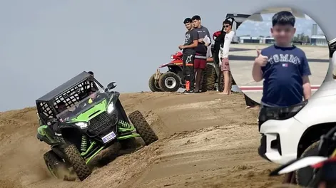 Autos, motos y UTV en las playas de la Costa Atlántica.