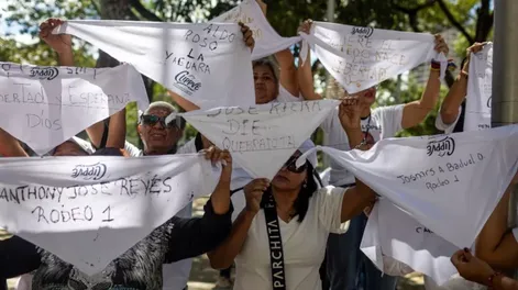 Familiares de detenidos políticos en Venezuela.