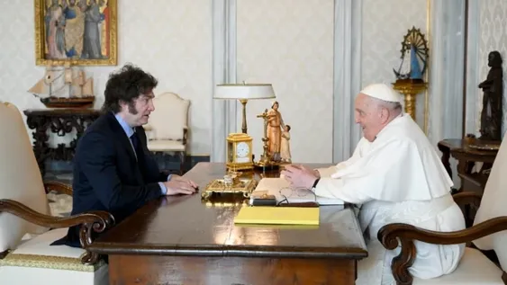 Milei y Francisco estuvieron reunidos más de una hora en el Vaticano