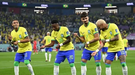 Una sinfonía en el primer tiempo le alcanzó a Brasil para golear a Corea del Sur