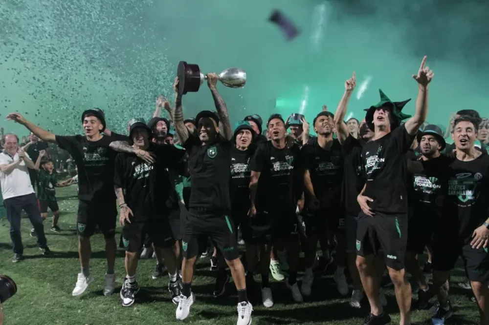 San Martín, el día después del ascenso: el agradecimiento a la Difunta y los festejos en Concepción