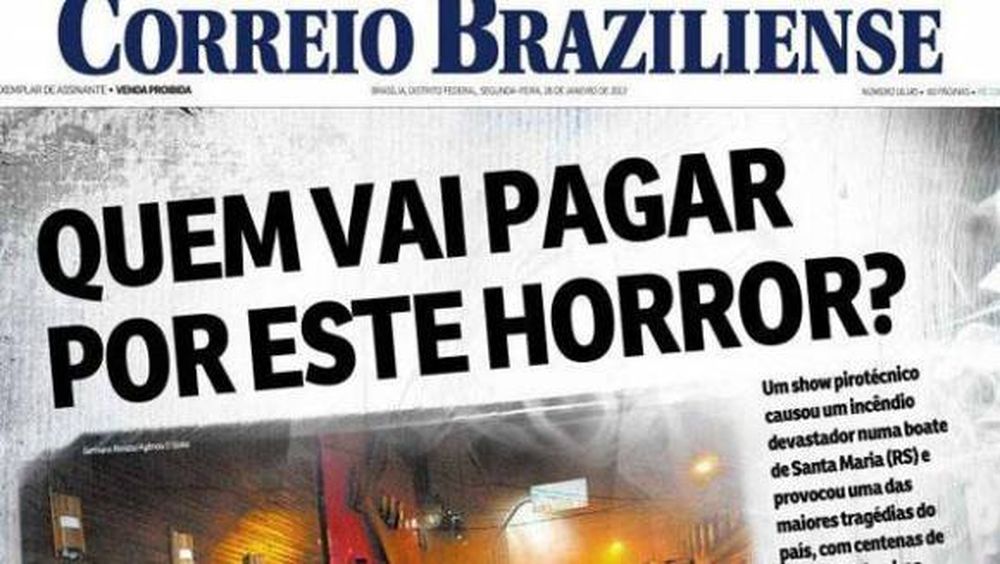 Así reflejaron la tragedia los medios brasileros