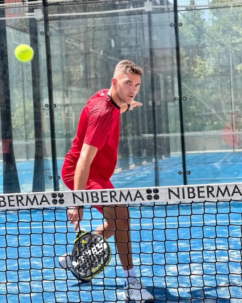 Importante. El crecimiento deportivo de Pablo Sánchez en el mundo del padel lo ha potenciado a ser figura.