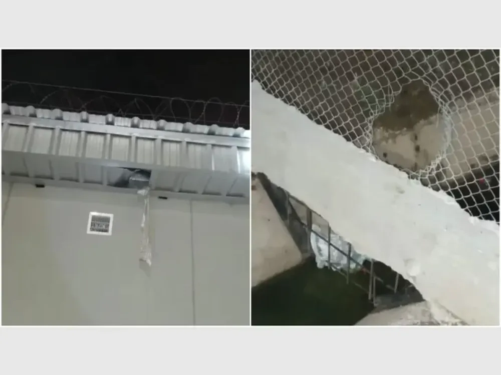 Quiso escapar de la cárcel atando sábanas y le dio hipotermia