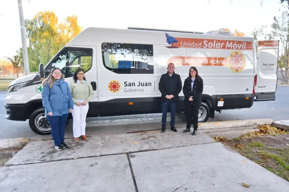 El nuevo Vacunatorio Móvil Solar recorrerá San Juan con tecnología sustentable y de última generación