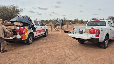 Un operativo interinstitucional del Estado llegó a puestos rurales aislados de Caucete.