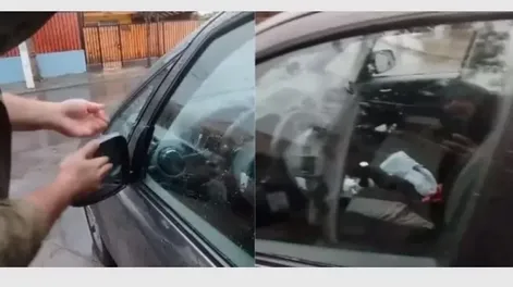 Mostró el truco definitivo para ver mejor en los retrovisores los días de lluvia