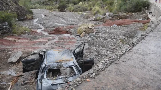 Dos niños y su papá murieron en un trágico alud en Potrerillos