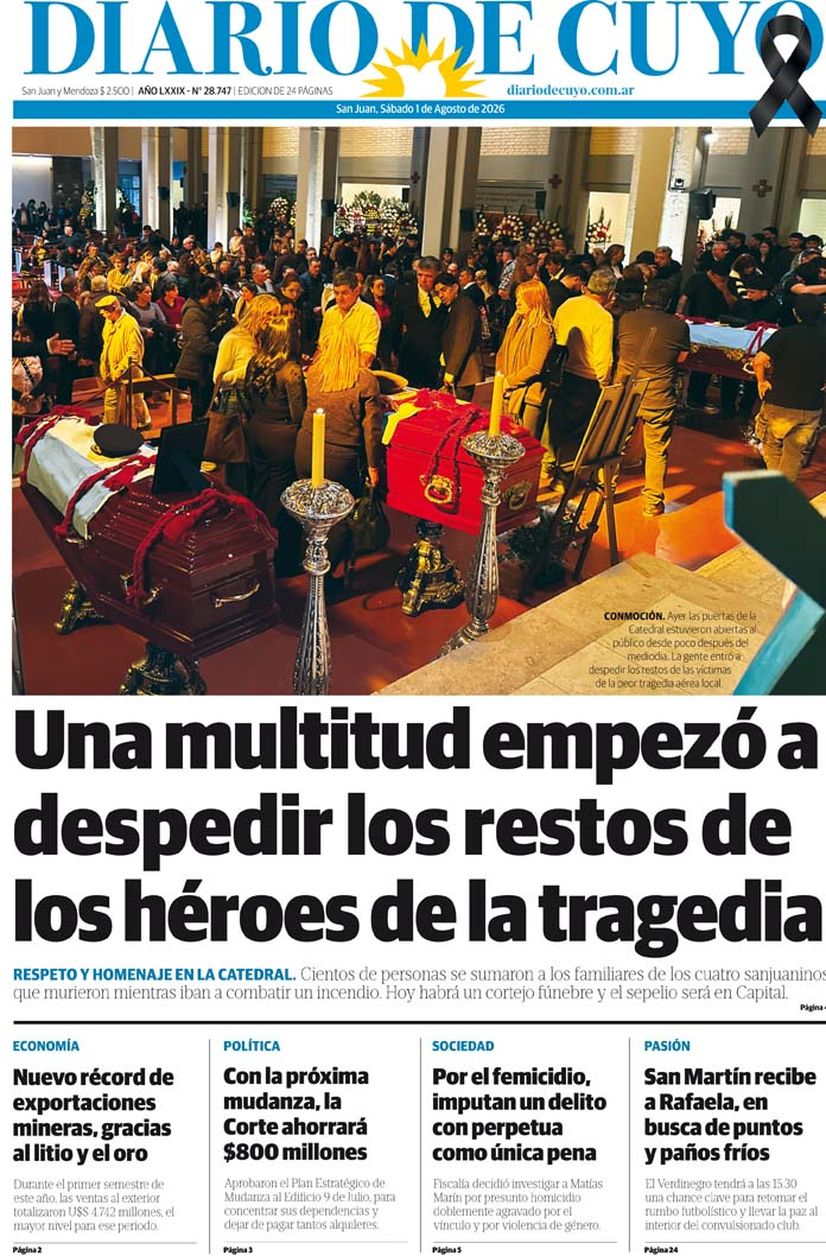 Diario de Cuyo | Tapa Edición 1 de Agosto 2026