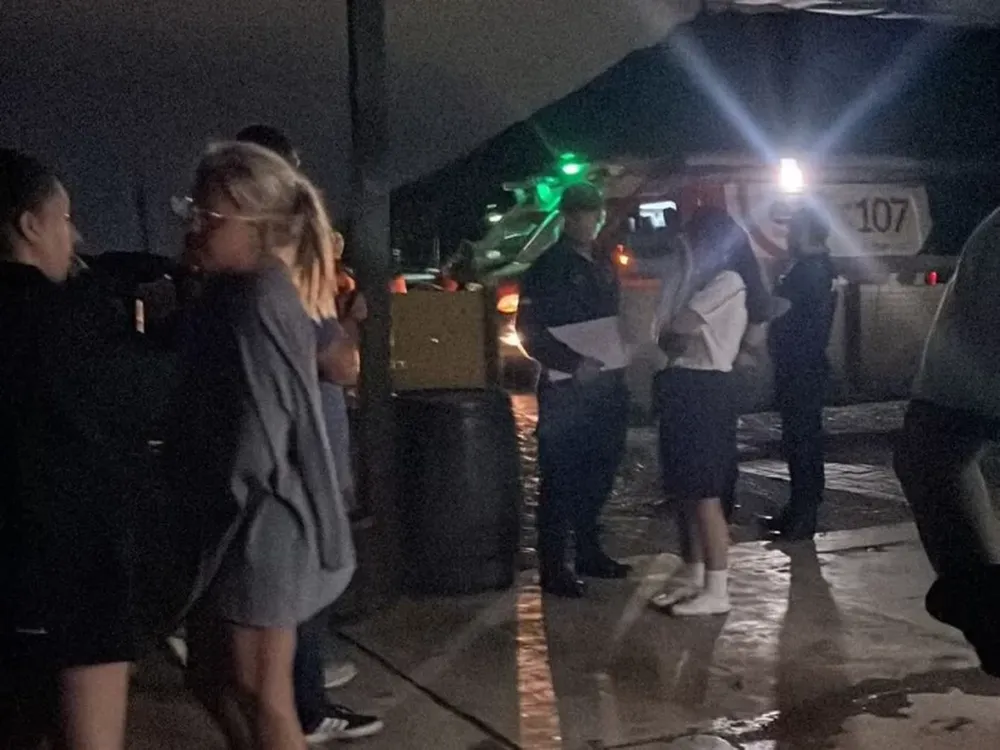 Algunos de los rescatados.-