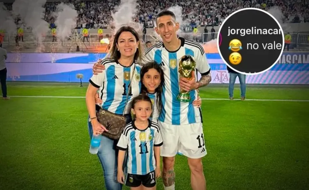 Un hincha dijo que Di María lo bloqueó y Jorgelina Cardoso lo cruzó