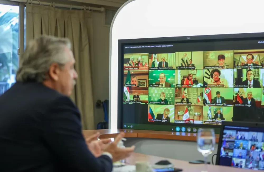 Alberto pidió un alivio de la deuda para países pobres