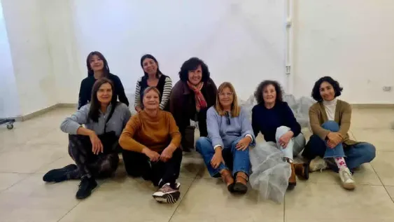 Montaje. Parte de los integrantes de 18 Mundos, uno de los grupos de artistas visuales más prolíficos de la provincia